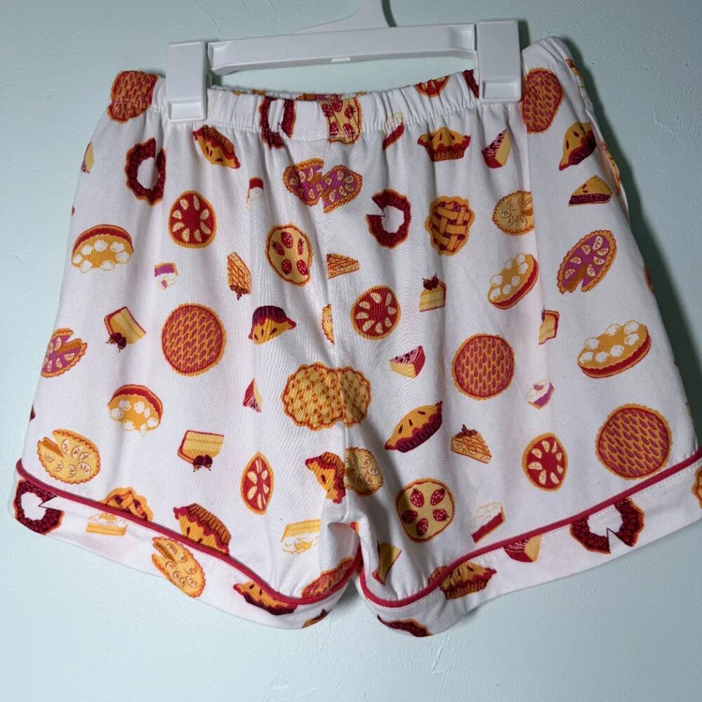 Joyspun 2-piece Pajama Set w/Pies & Desserts in Women's Small Super Soft Pockets - Picture 5 of 9